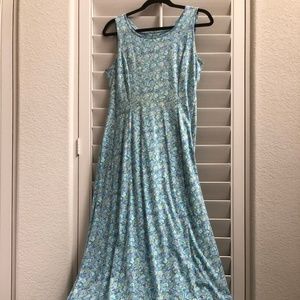 Laura Ashley Sleeveless Midi Sundress (Size M)